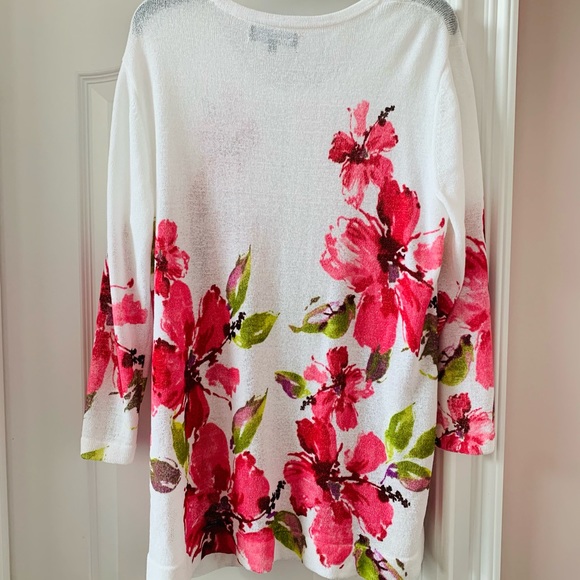 GORGEOUS LIGHT WEIGHT SPRING SWEATER BY JONES OF NEW YORK PLUS SZ-2X, LIKE NEW❣️ - Picture 3 of 4